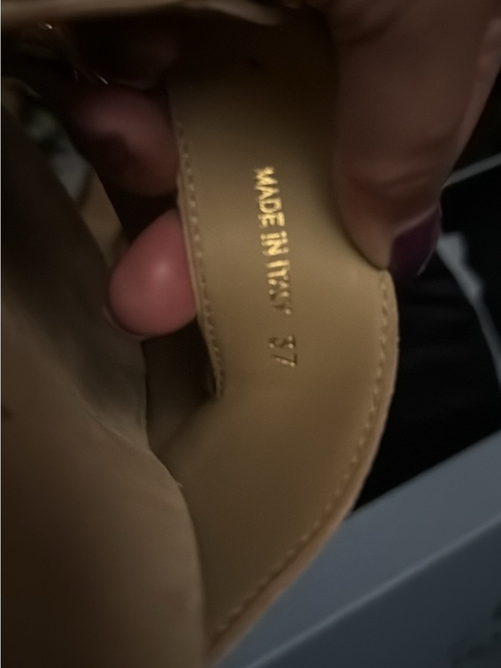 Prada Beige Suede Double-Buckle Slide Sandals with Gold Hardware - Picture 6 of 7